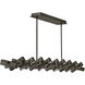 Stitch LED 58.75 inch Painted Black Oxide Chandelier Ceiling Light