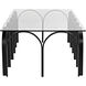 Arcus 63 X 31.5 inch Matte Black Coffee Table