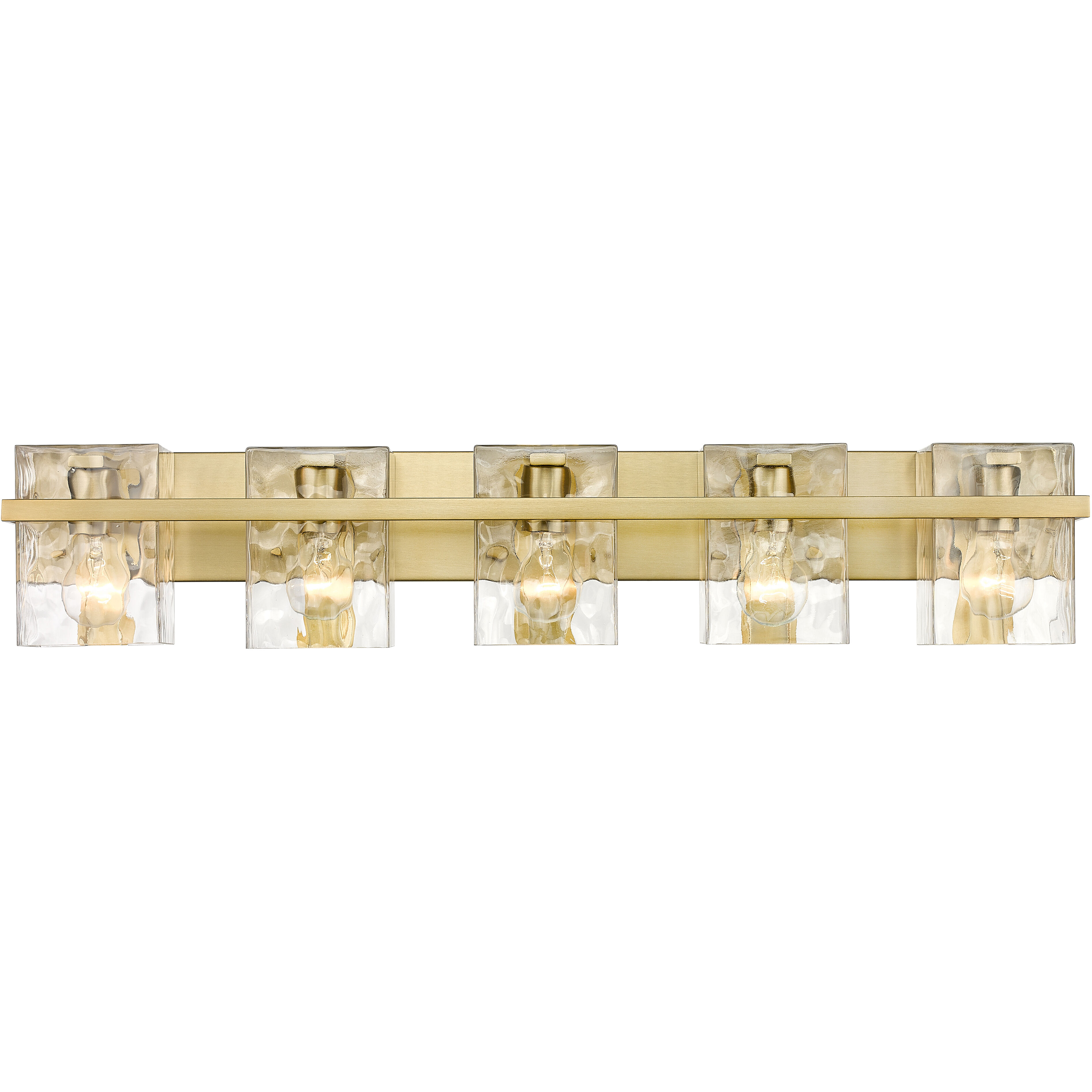 Bennington 5 Light 36.25 inch Modern Gold Vanity Wall Light