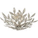 Broche 4 Light 20.75 inch Antique Silver Semi Flush Ceiling Light