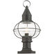 Newburyport 1 Light 20 inch Charcoal Outdoor Post Top Lantern