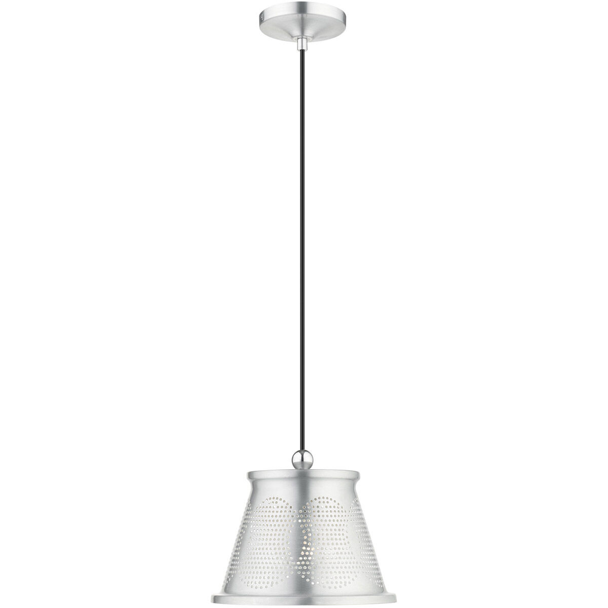 Pendants 1 Light 10 inch Brushed Aluminum Pendant Ceiling Light
