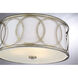 Shabby Chic 3 Light 17.5 inch Argentum Pendant Ceiling Light