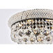 Primo 8 Light 16 inch Black and Clear Flush Mount Ceiling Light