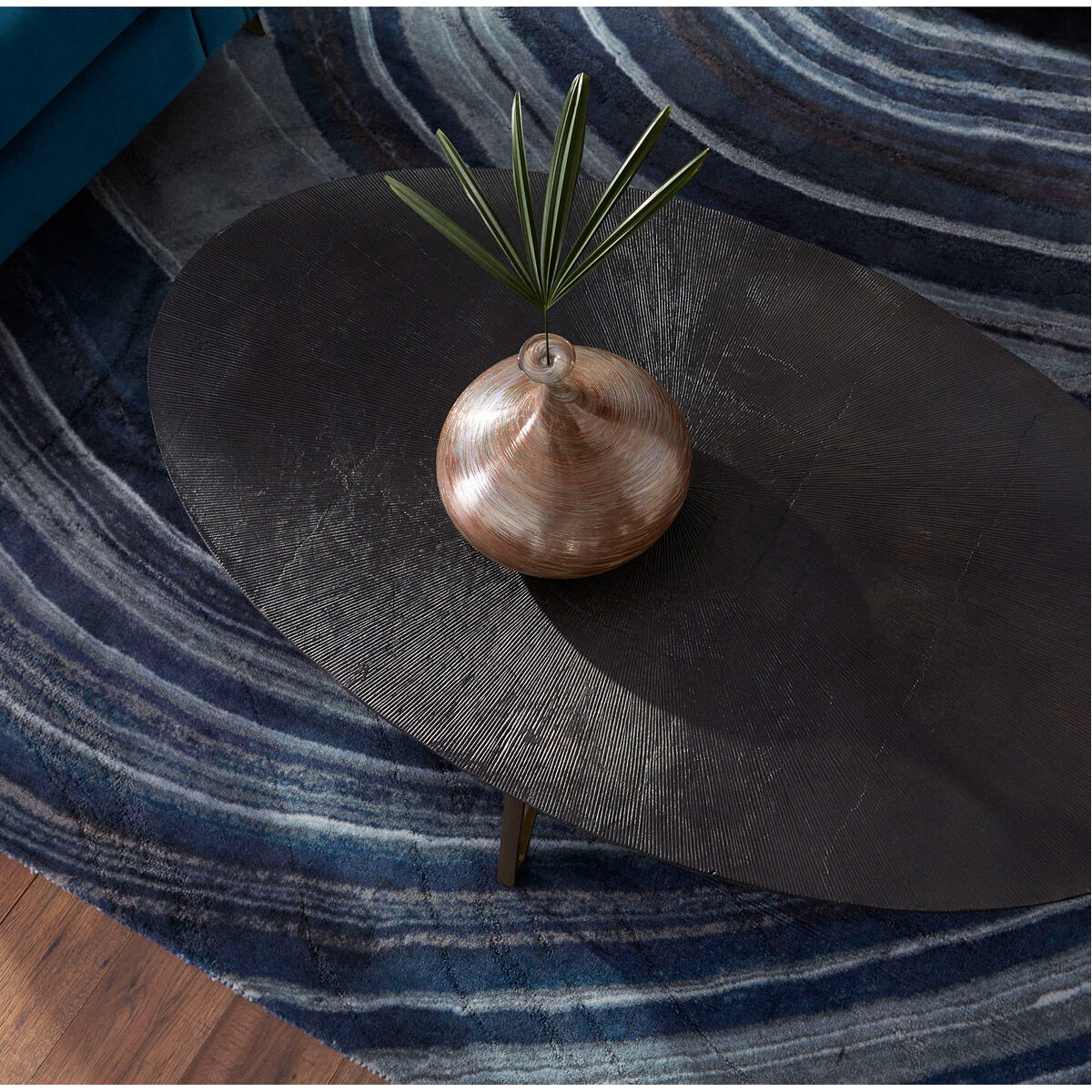 Quartette 57 X 34 inch Bronze And Brass Coffee Table