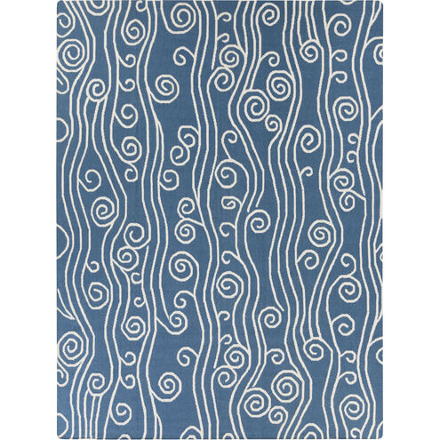 Boardwalk 132 X 96 inch Navy, Ivory Rug