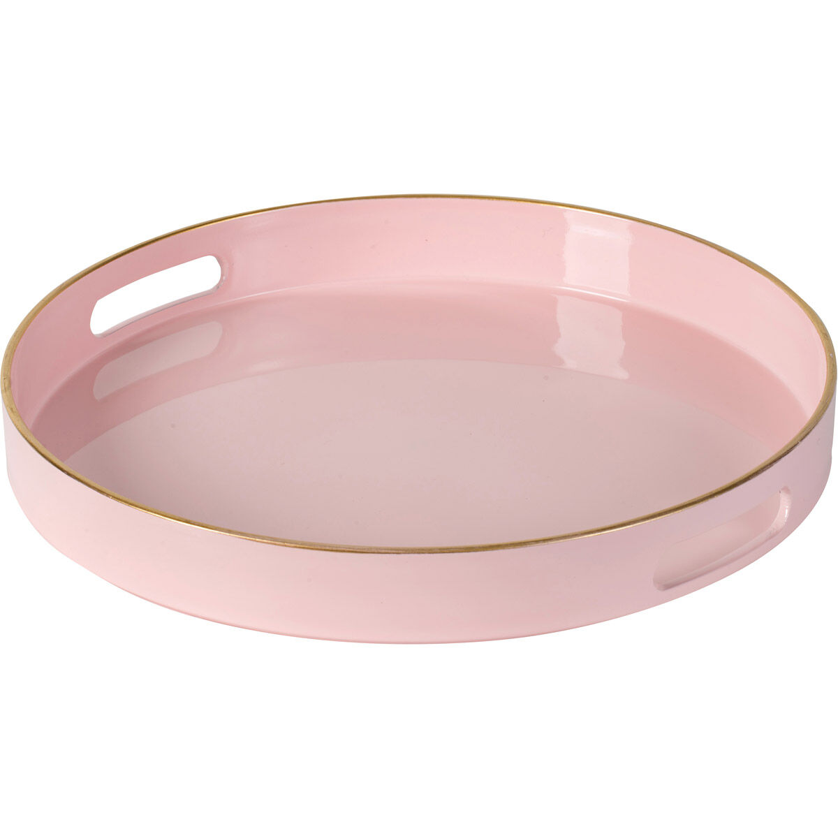 Round Blush Pink/Gold Tray 