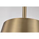 Alexis 1 Light 15 inch Burnished Brass and Gold Pendant Ceiling Light