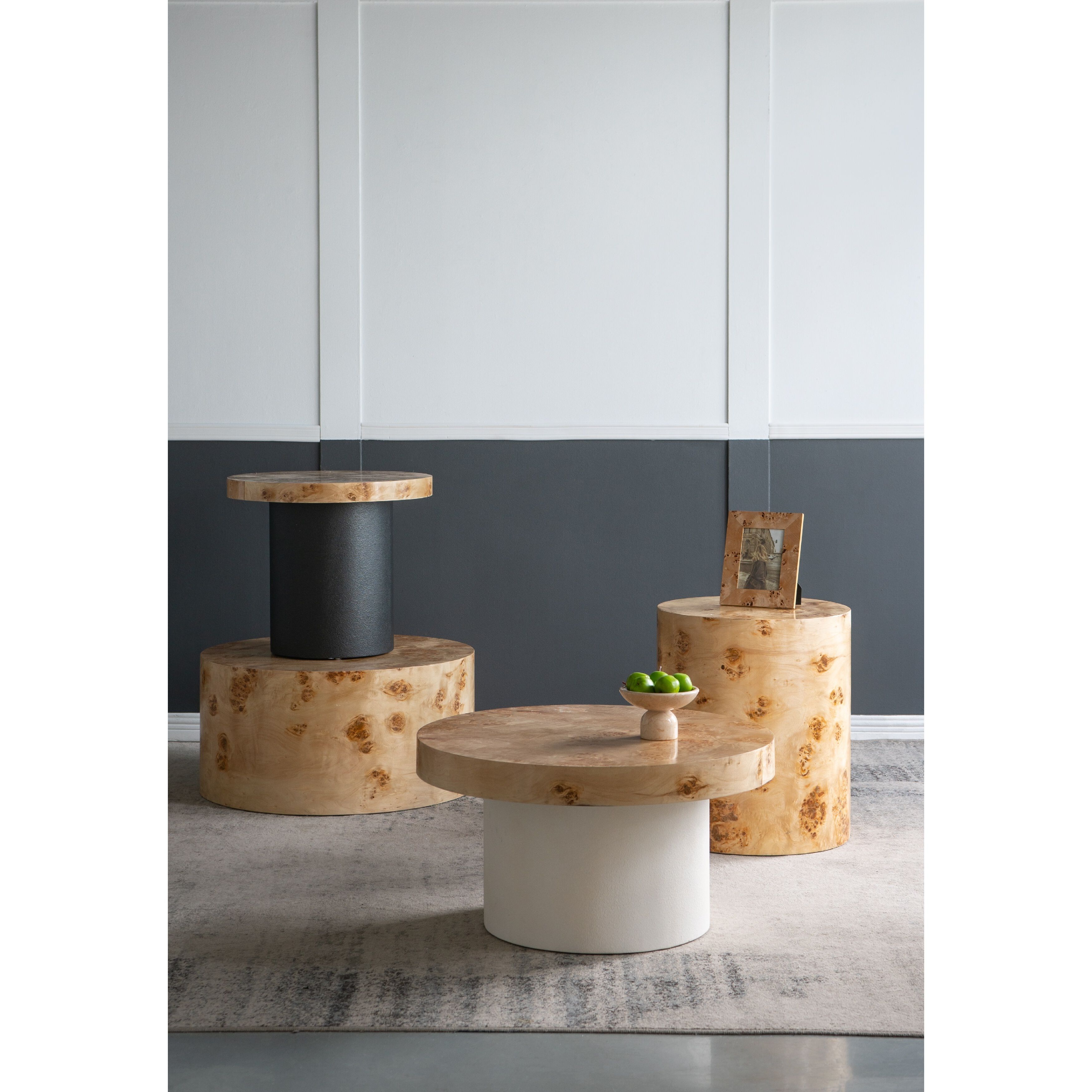 Burl 20.1 inch Brown Side Table