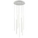 Chute LED 19 inch White Multi-Pendant Ceiling Light