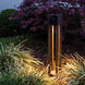 Chamber 120 12.5 watt Black Bollard Light in 2700K Warm LED, WAC Landscape