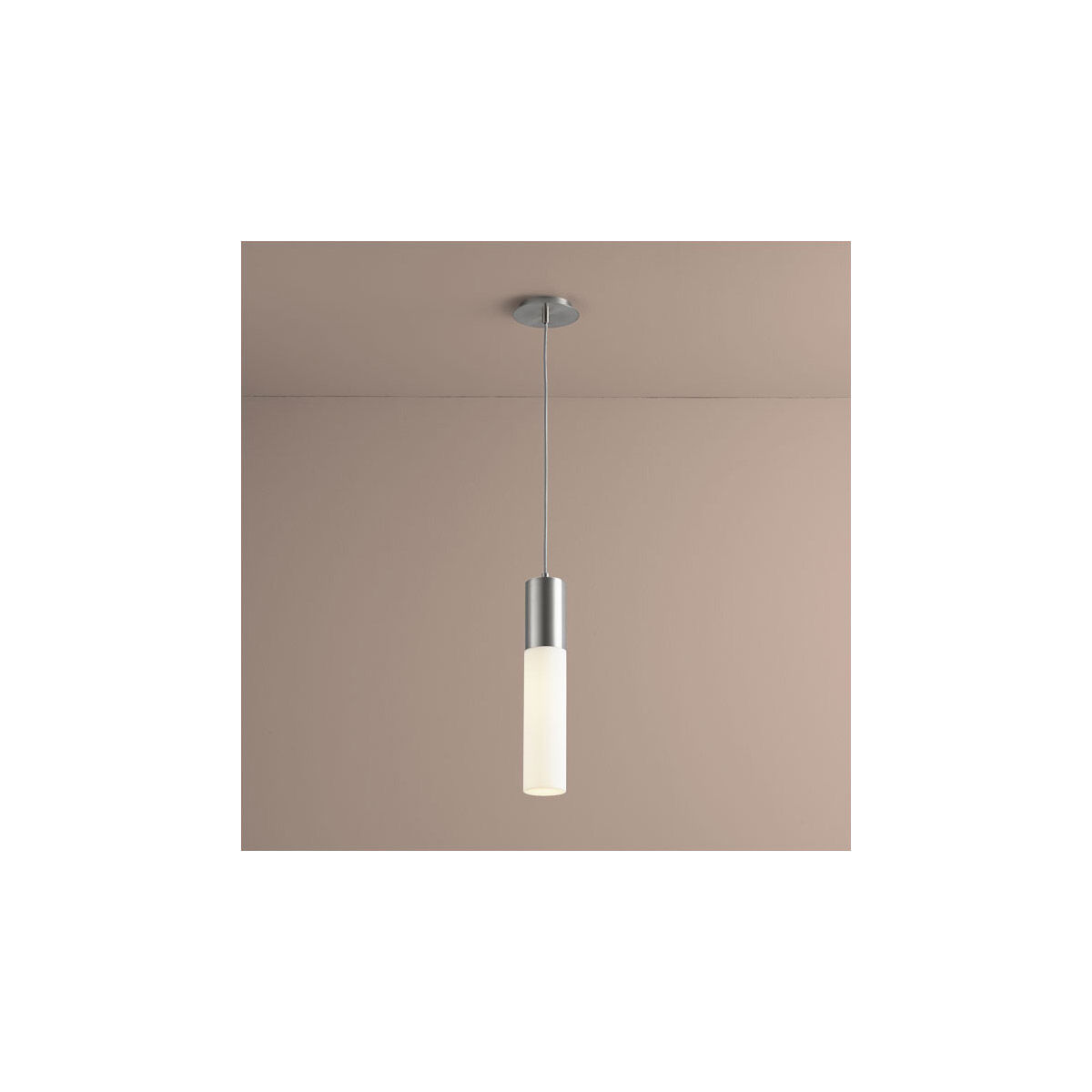 Magnum 1 Light 4 inch Satin Nickel Pendant Ceiling Light