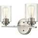 Moven 2 Light 14.25 inch Satin Nickel Bathroom Vanity Light Wall Light