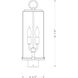 Sana 2 Light 20 inch Black Outdoor Post Mount Fixture