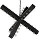 Cruzar 48 Light 52.5 inch Matte Black Chandelier Ceiling Light
