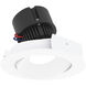 Pearl Bright White Reflector / Bright White Flange LED Round Adjustable Cone Retrofit in 3000K, 4" Retrofit