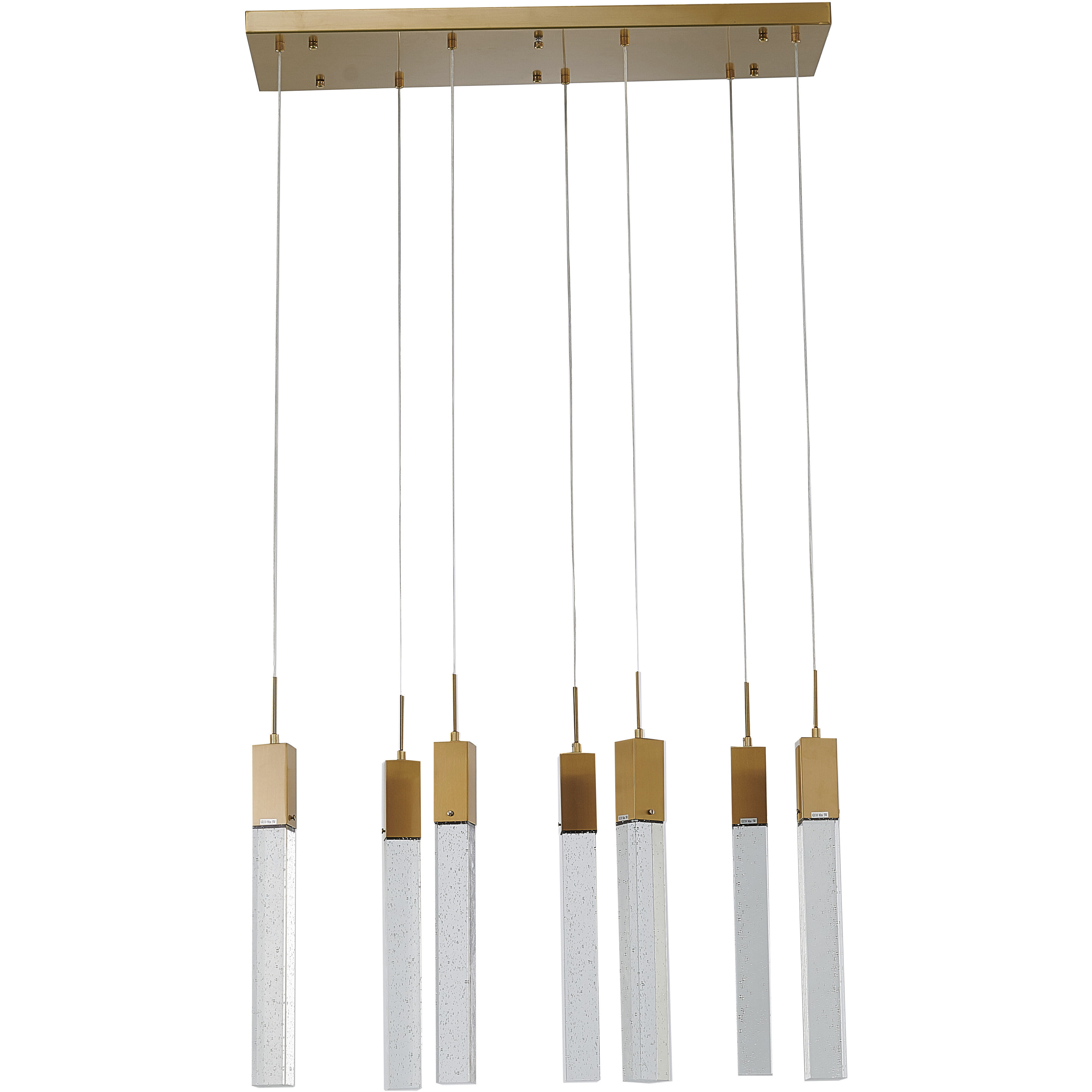 Canada 7 Light 35.4 inch Gold Island Lighting Ceiling Light