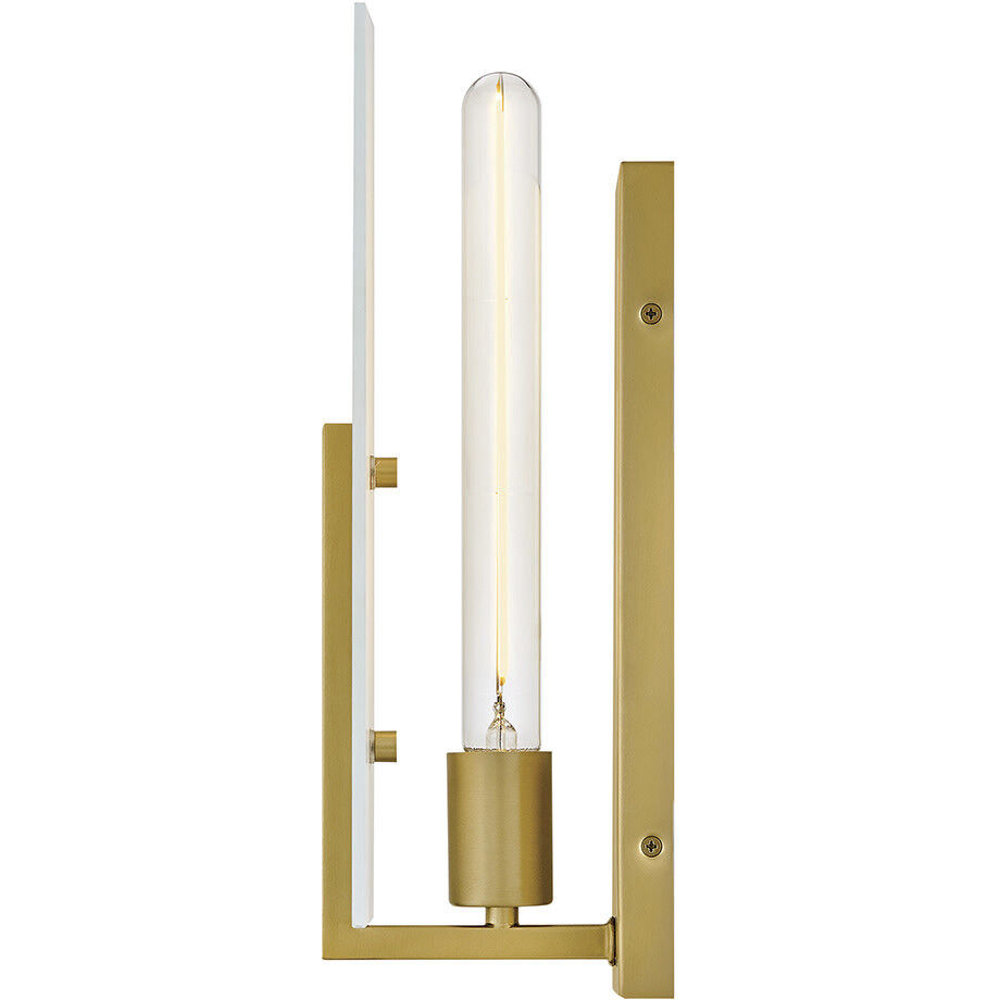 Roman 1 Light 5 inch Lacquered Brass Bath Sconce Wall Light