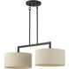 Bellingham 2 Light 35 inch Bronze Linear Chandelier Ceiling Light, Large