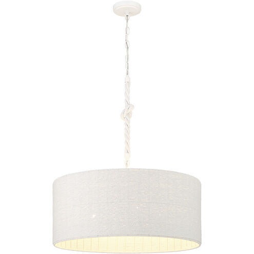 Lodelle 4 Light 24 inch Matte White Pendant Ceiling Light