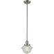 Franklin Restoration Oxford 1 Light 7.5 inch Brushed Satin Nickel Mini Pendant Ceiling Light in Incandescent, Seedy, Franklin Restoration