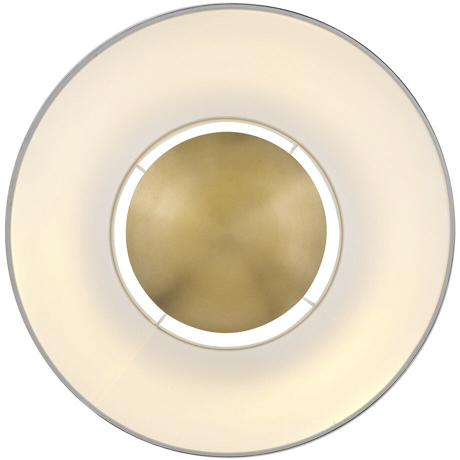 Sonia 3 Light 18 inch Lacquered Brass Pendant Ceiling Light in Lacquered Brass with Off-White