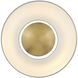 Sonia 3 Light 18 inch Lacquered Brass Pendant Ceiling Light in Lacquered Brass with Off-White
