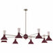 Clare LED 57 inch Polished Nickel Chandelier Ceiling Light in Sugar Plum and Rose Water