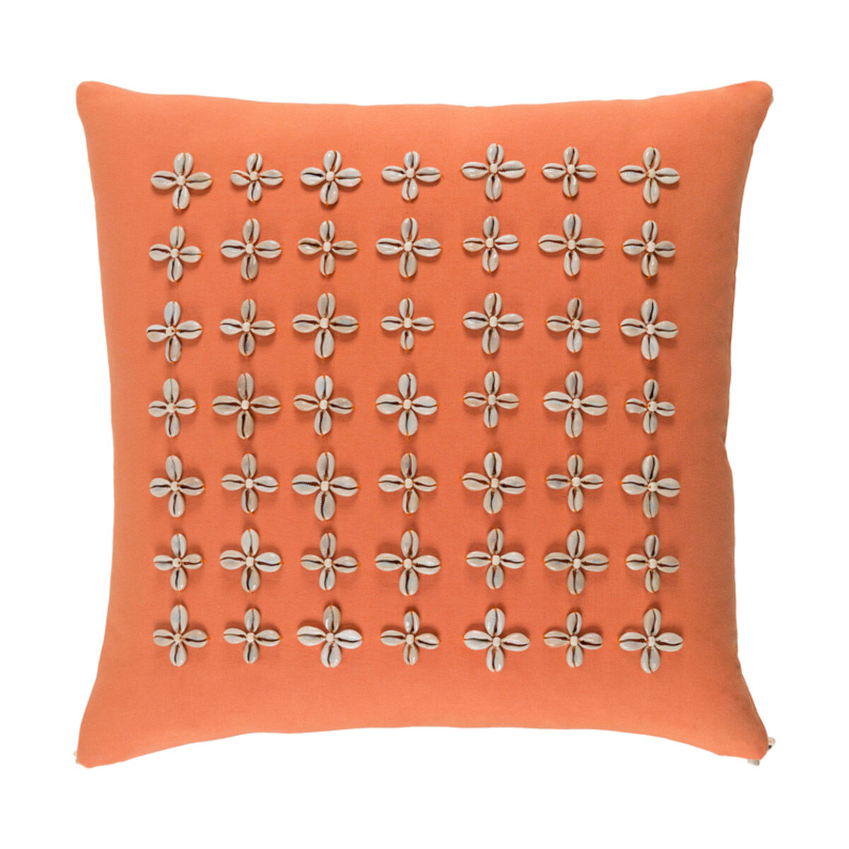 Lelei 20 X 20 inch Coral and Cream Pillow