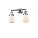 Franklin Restoration Small Bell LED 16 inch Polished Chrome Bath Vanity Light Wall Light in Matte White Glass, Franklin Restoration