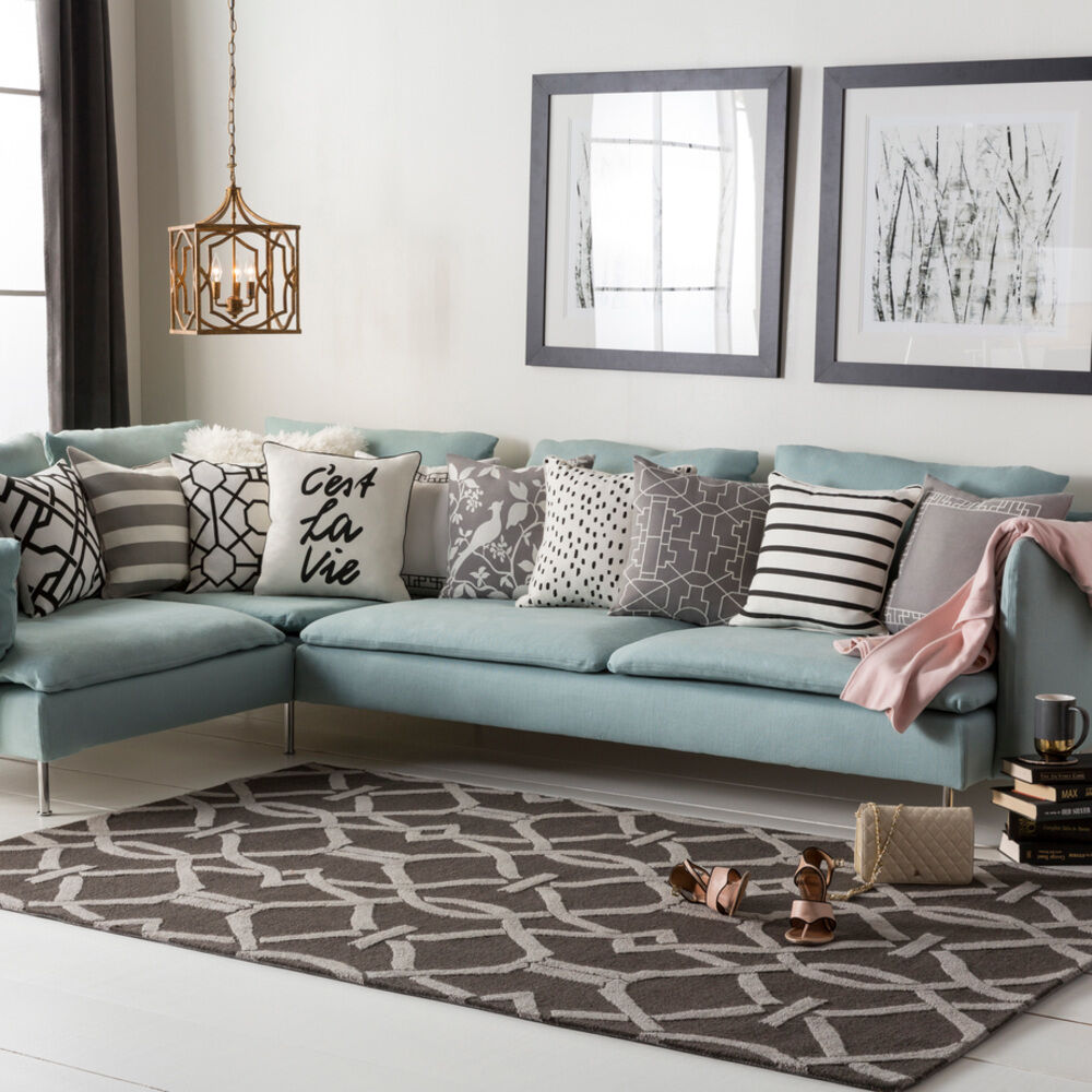 Marigold 114 X 90 inch Charcoal Indoor Area Rug, Rectangle