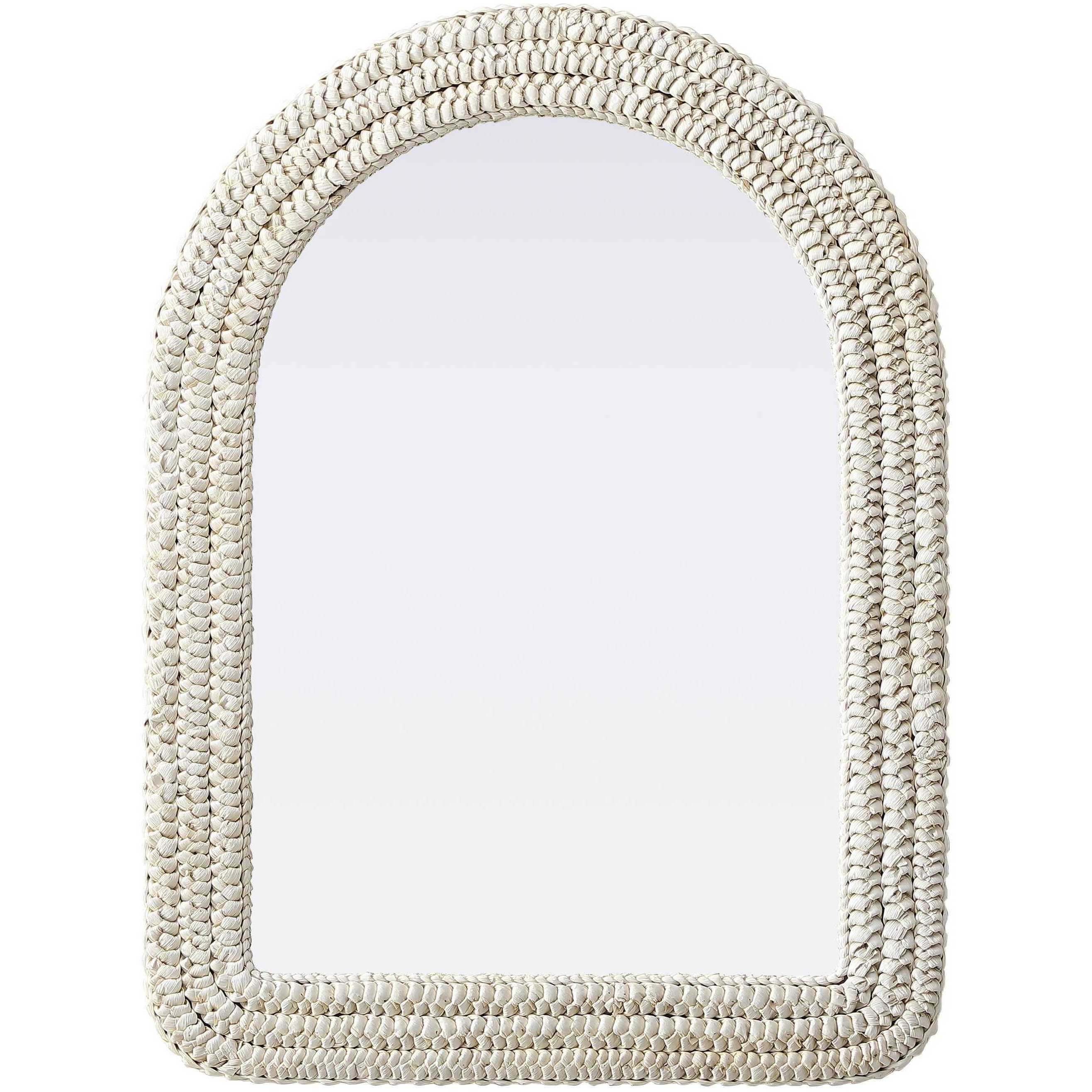 Marlowe 36 X 27 inch Linen White Mirror