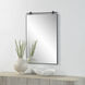 Titel 36 X 24 inch Matte Black Wall Mirror