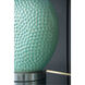 Dimpled 26 inch 60.00 watt Green Table Lamp Portable Light