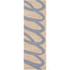 Kennedy 96 X 30 inch Neutral and Blue Runner, Wool