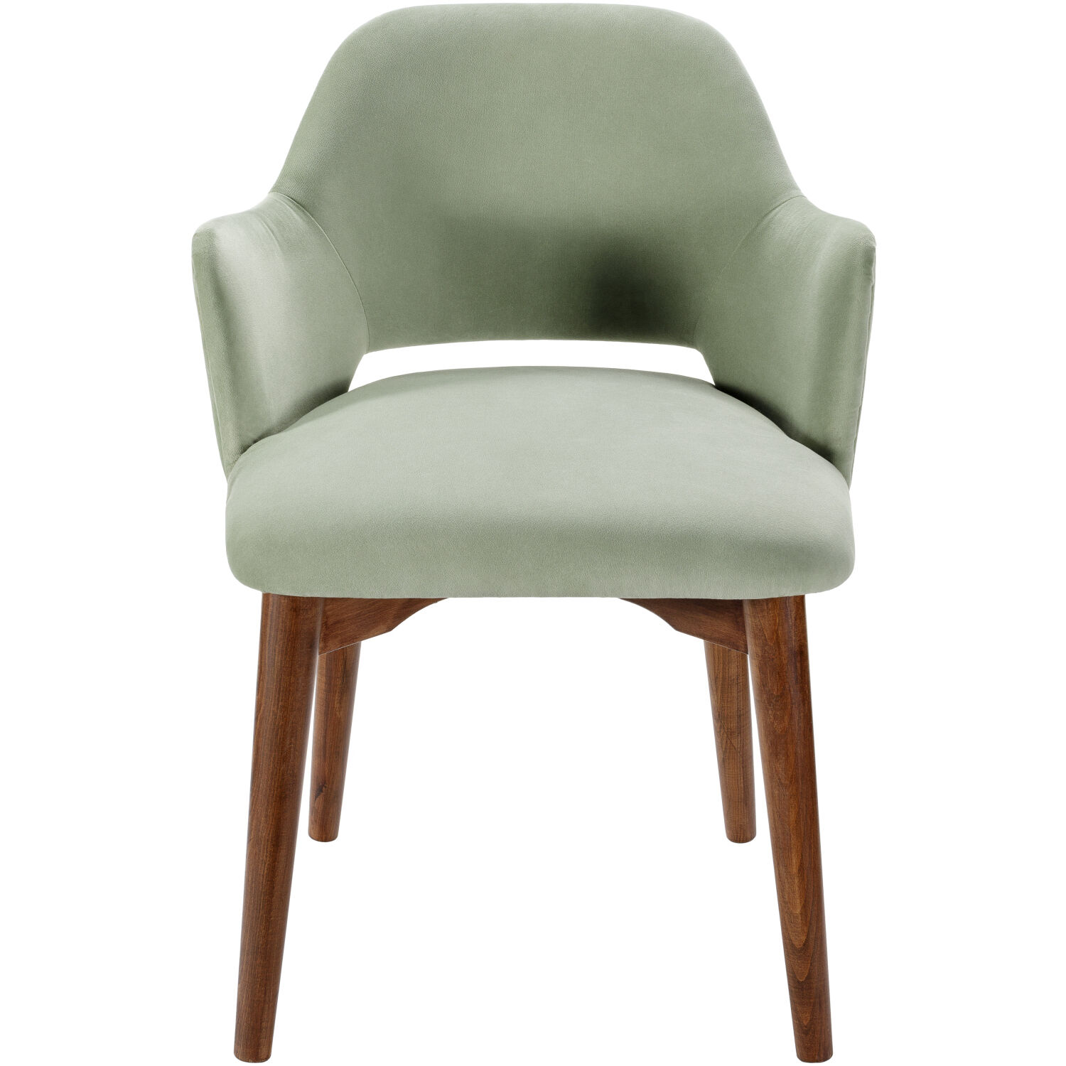 Payette Upholstery: Seafoam; Base: Brown Dining Chair