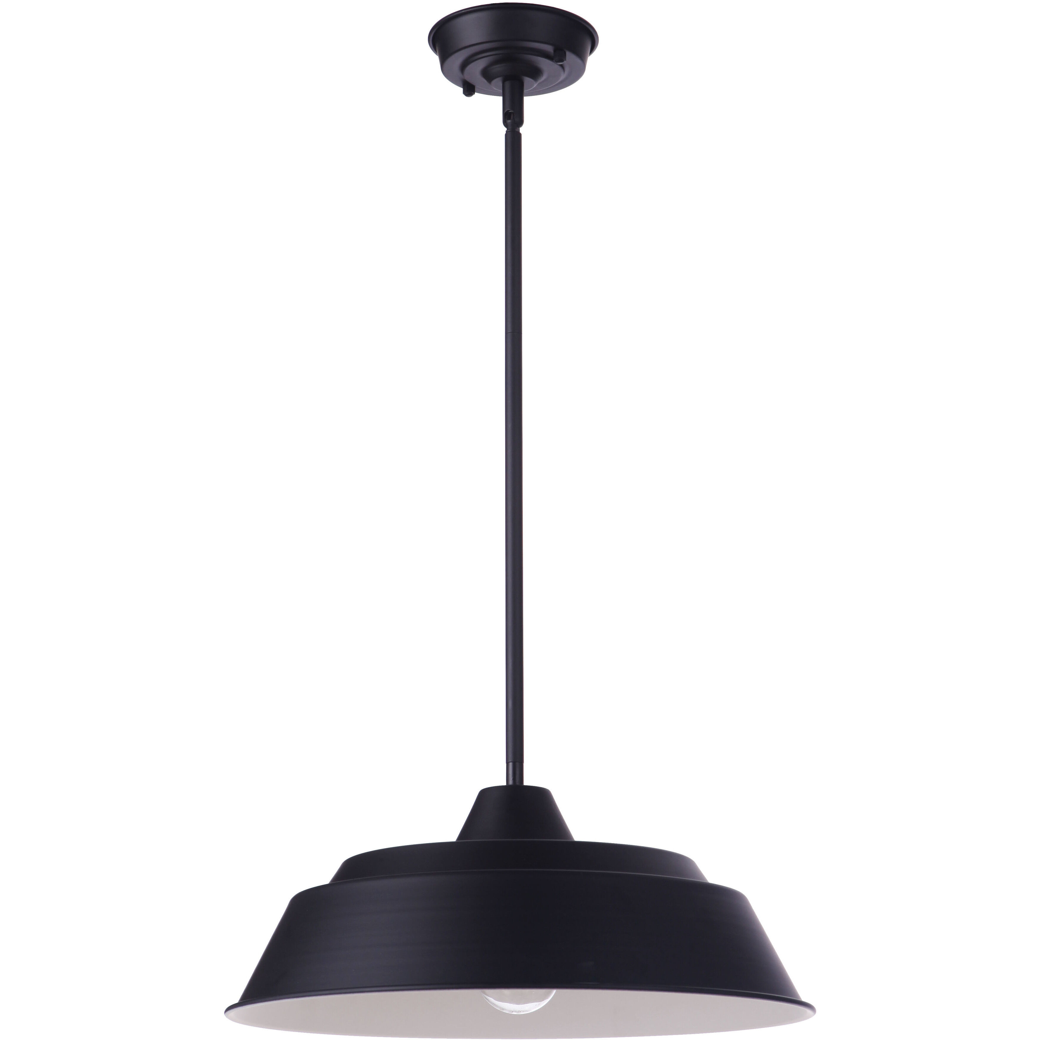 Landmark 1 Light 15 inch Midnight Outdoor Pendant