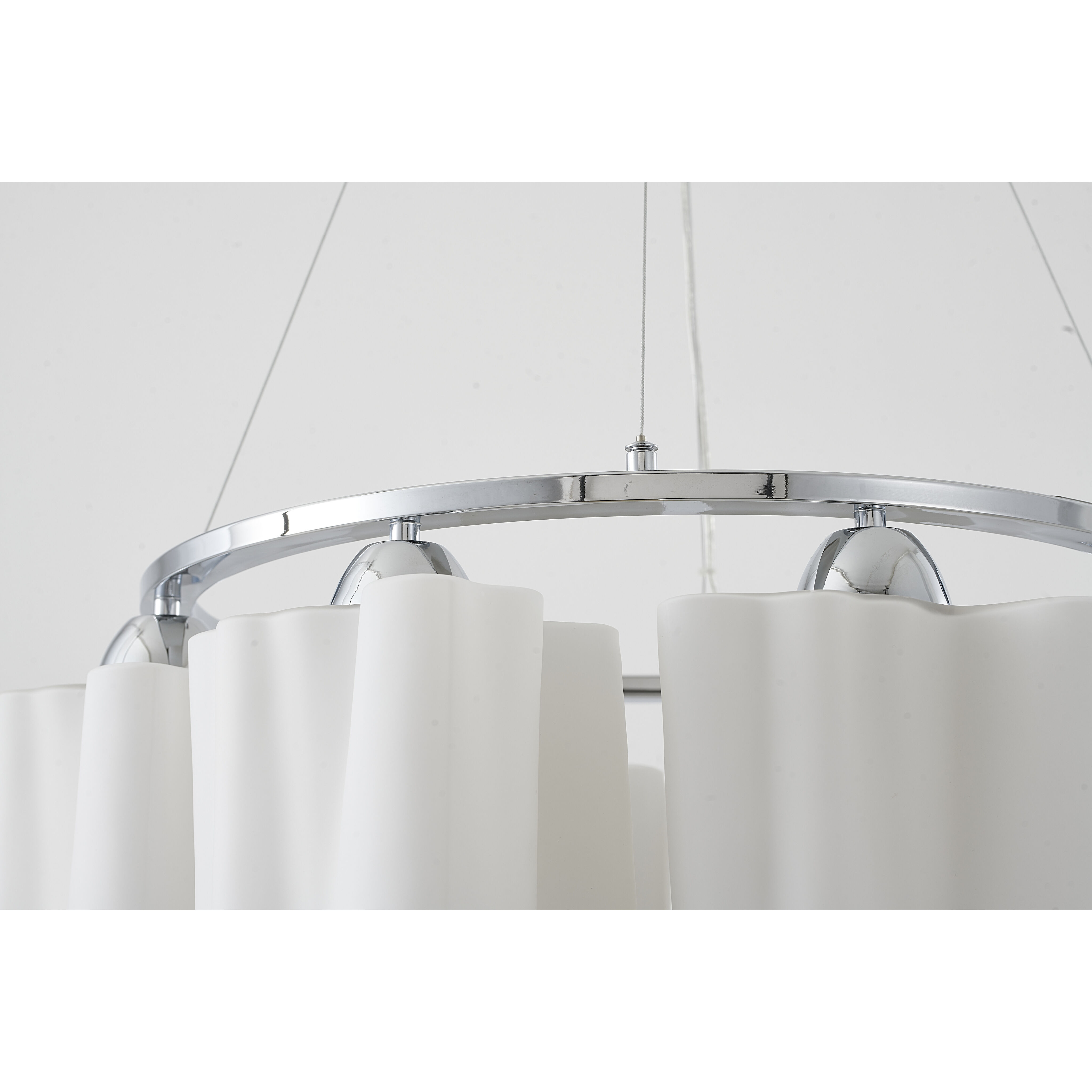Canada 8 Light 27.5 inch Chrome Chandelier Ceiling Light