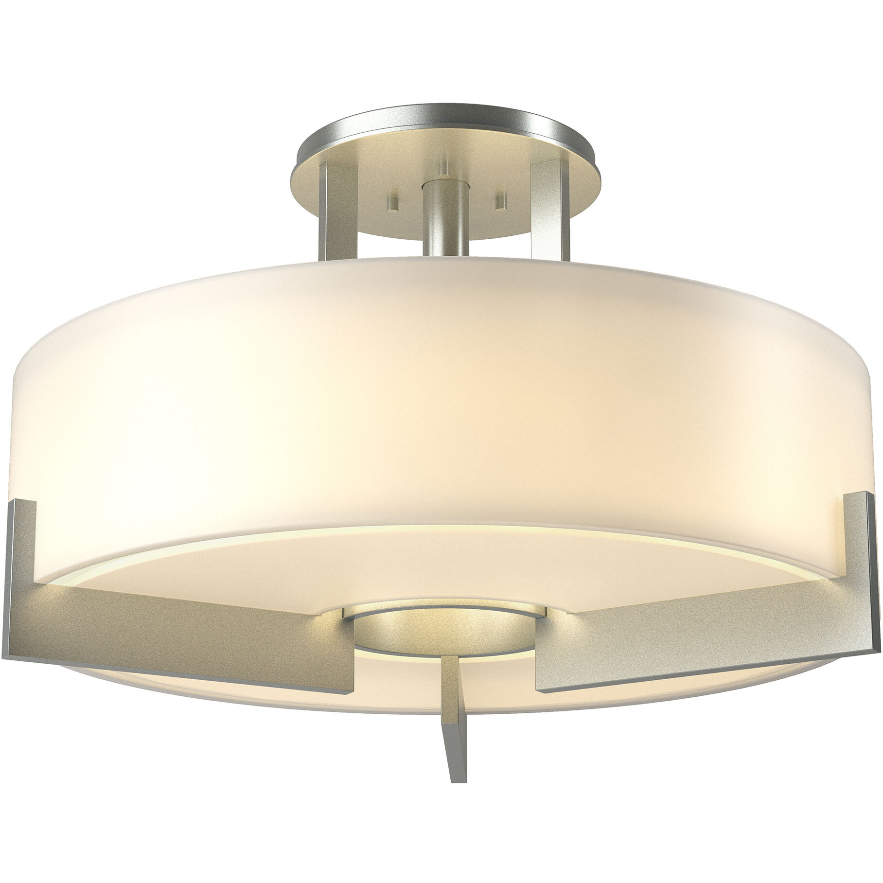 Axis 3 Light 19.3 inch Vintage Platinum Semi-Flush Ceiling Light