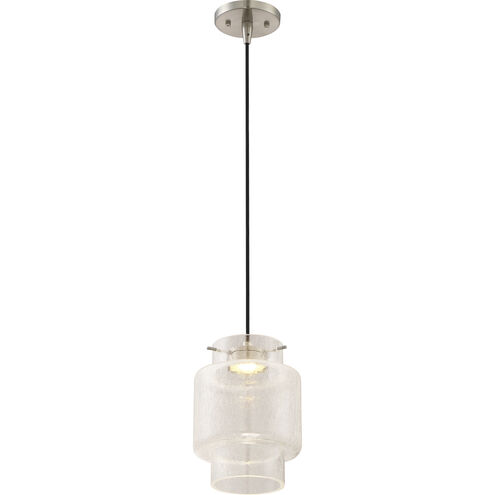 Del LED 7 inch Brushed Nickel Mini Pendant Ceiling Light