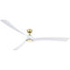 Wrap Custom Matte White 41.9 inch each Fan Blade in 84