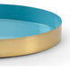 Wildwood Polished/Aqua Tray, Large