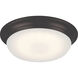 Libby LED 11 inch Mahogany Bronze Flush Mount Ceiling Light