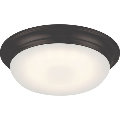 Libby LED 11 inch Mahogany Bronze Flush Mount Ceiling Light