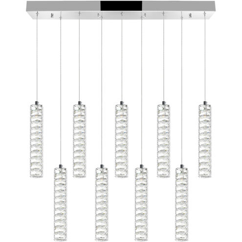 Celina LED 32 inch Chrome Pool Table Light Ceiling Light