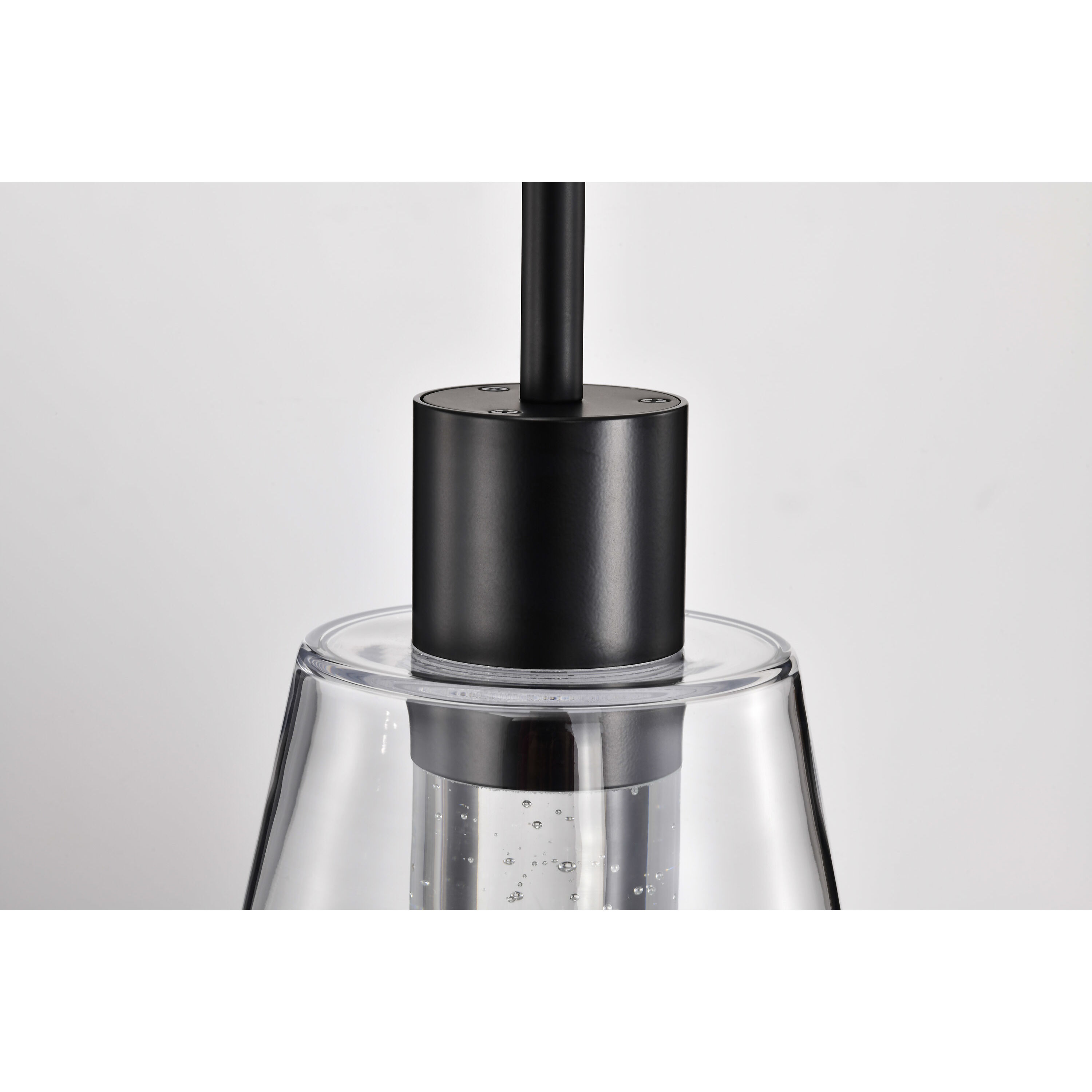 Aura LED 7.25 inch Matte Black Pendant Ceiling Light