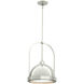 Atlas 1 Light 13.9 inch Sterling and Sterling Pendant Ceiling Light, Small