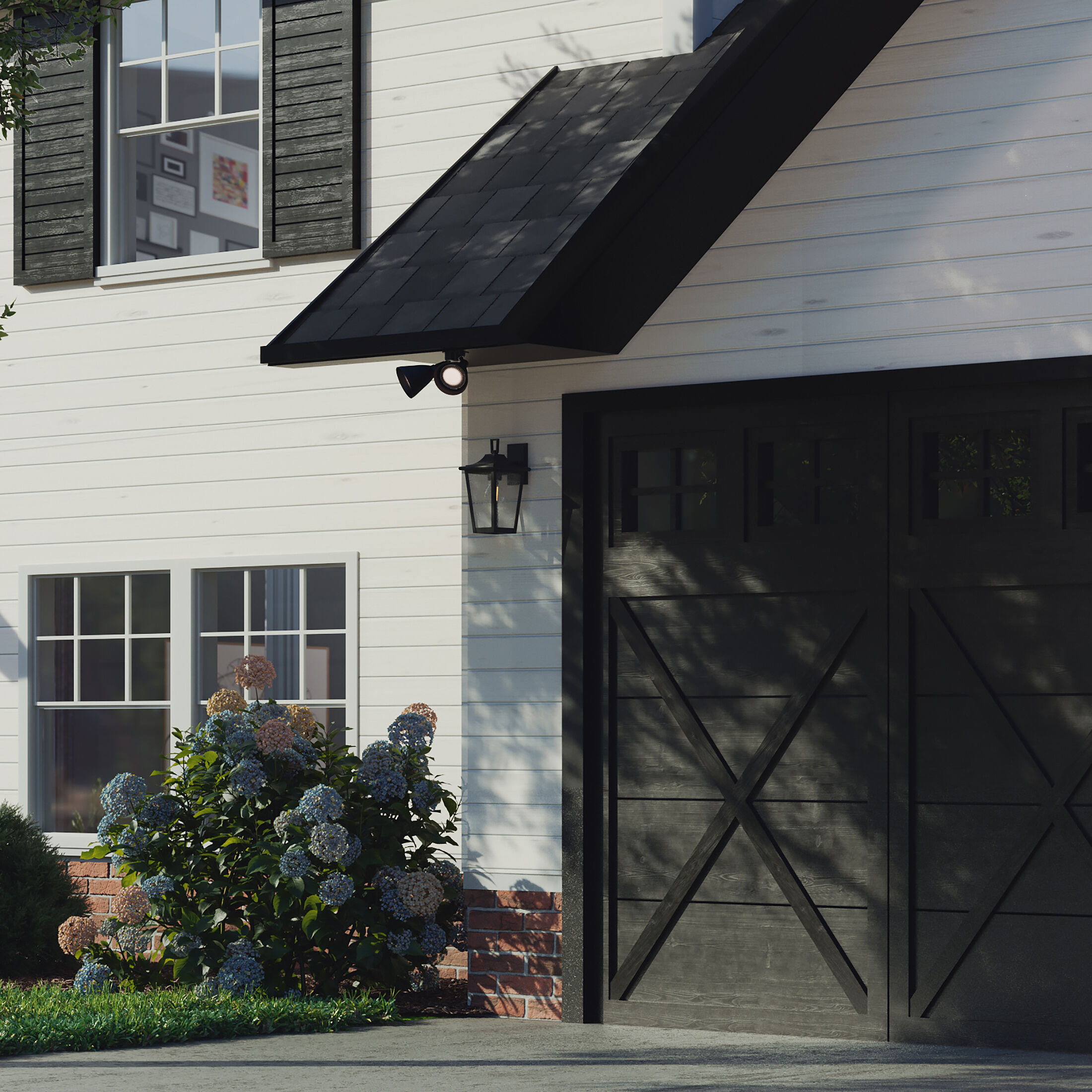 Padgett 1 Light 15 inch Textured Black Outdoor Wall Lantern