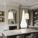 Rockford 6 Light 16 inch Brontourage and Travertine Foyer Pendant Ceiling Light