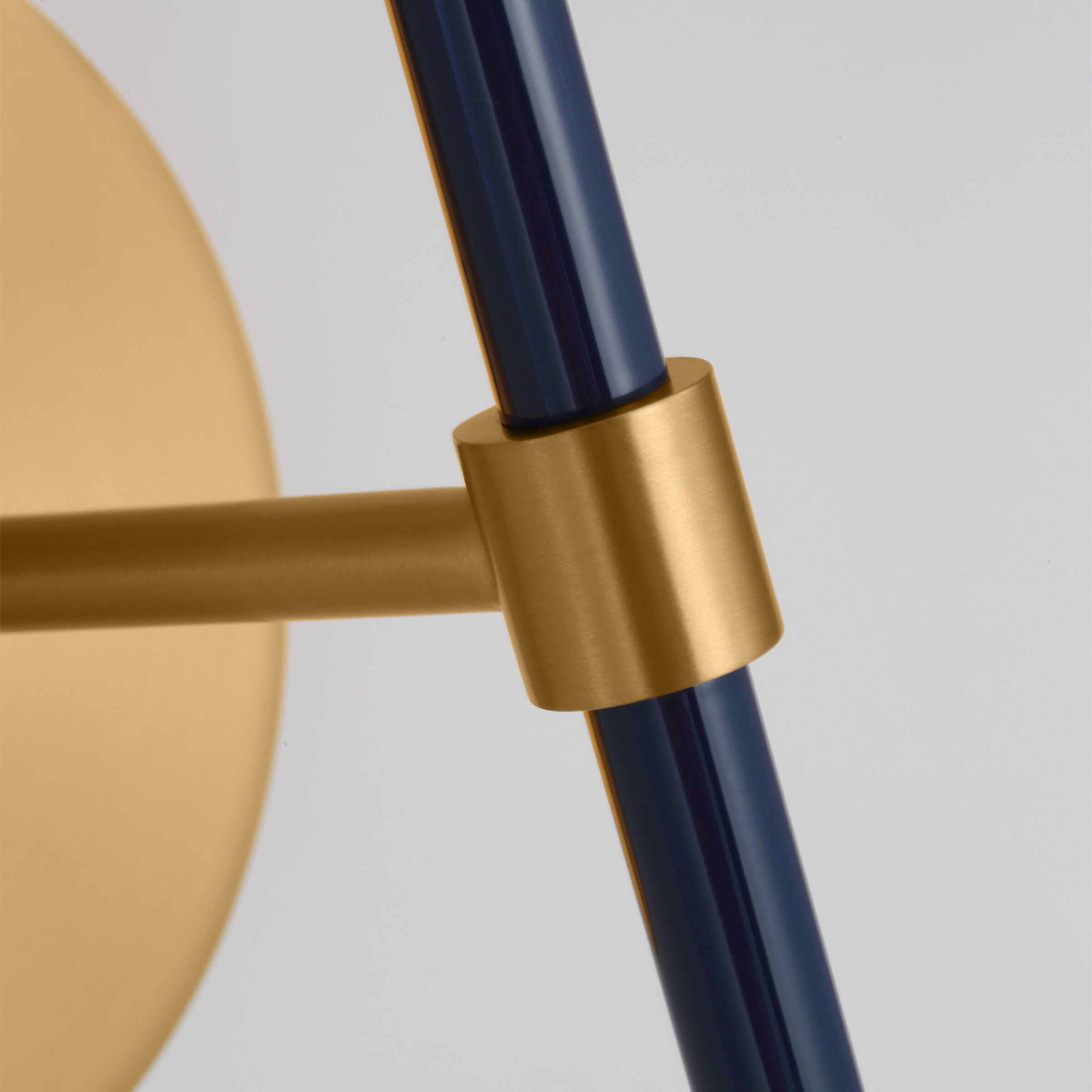kate spade new york Monroe 1 Light 5 inch Burnished Brass with Navy Sconce Wall Light
